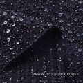 100% Polyester Woven Black Metallic Paillettes Tweed Fabric